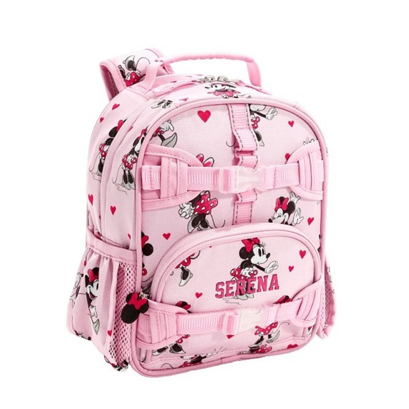 Pottery Barn Kids Disney Minnie Mouse Pink Small Backpack - Picture 1 of 8